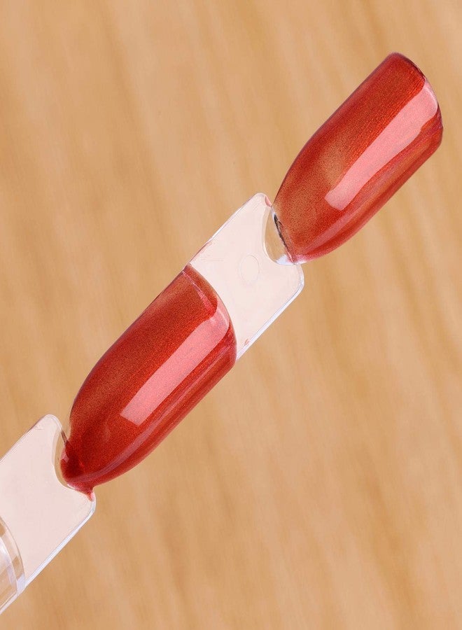 LoveBB 300 Tips Clear Nail Art Tip Sticks Fan Shaped Nail Wheel Display Practice Sticks Tool with Metal Split Ring - Image 4